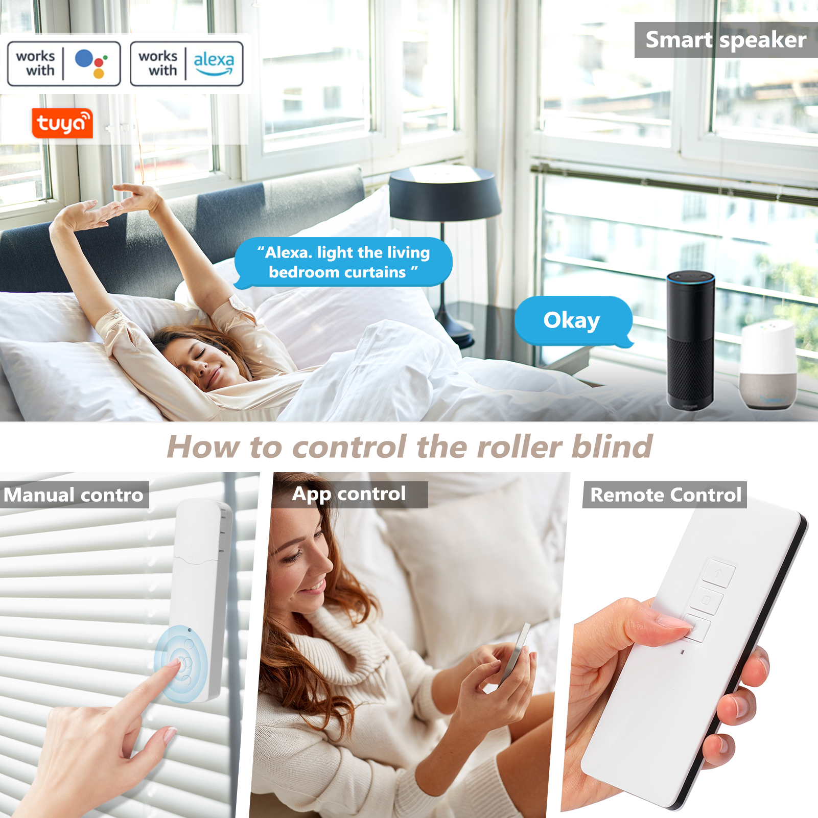 Tuya WIFI スマート電動カーテンモーターチェーンローラーブラインドプルビーズカーテンスイッチシステム Alexa Google ホーム音声制御