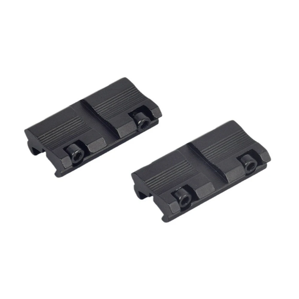 2pcs Tactical Picatinny 11mm Dovetail To 7/8" 20mm Weaver  Adapter Rifle Scope Mount Tactical Hunting Accessories