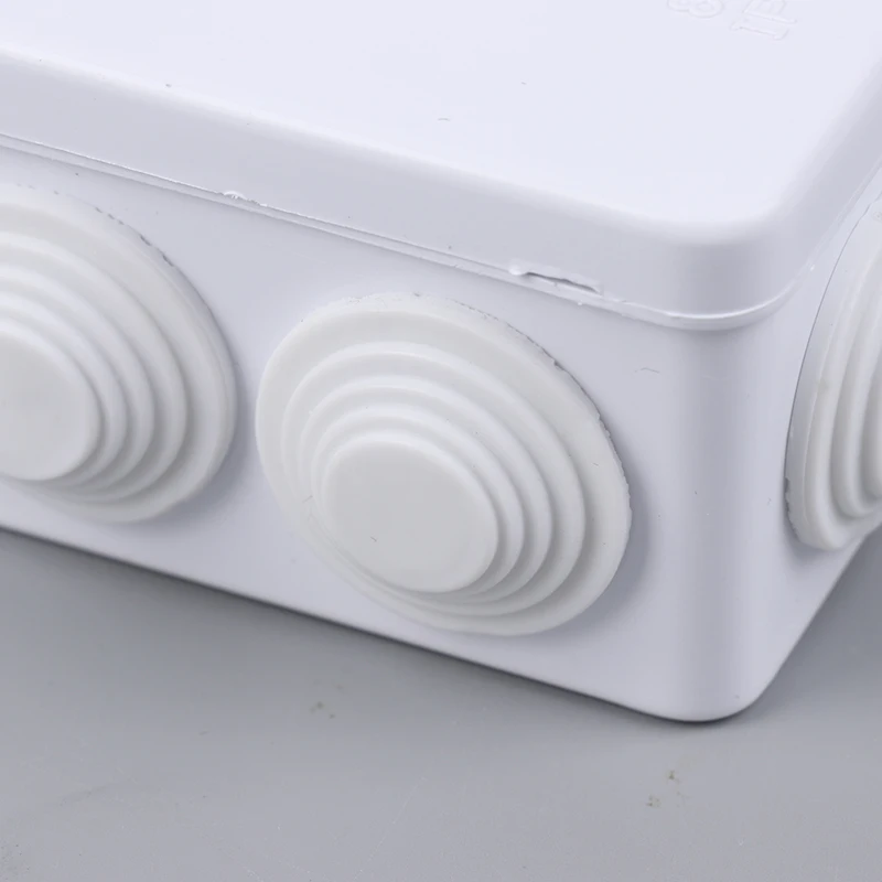 Ramo di cavo di collegamento bianco Scatola di giunzione per custodia di alimentazione impermeabile IP65 fai-da-te Scatole di controllo elettriche per guscio di filo interno