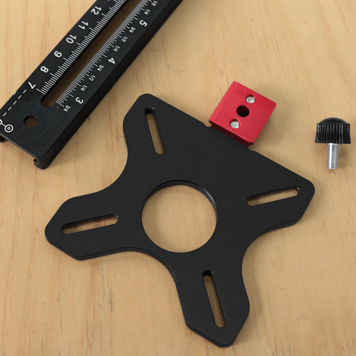 Metric&Inch Router Milling Groove Bracket, Multifunctional Cabinet Hardware Jig and Router Guide, Router Circle Cutting Jig Tool