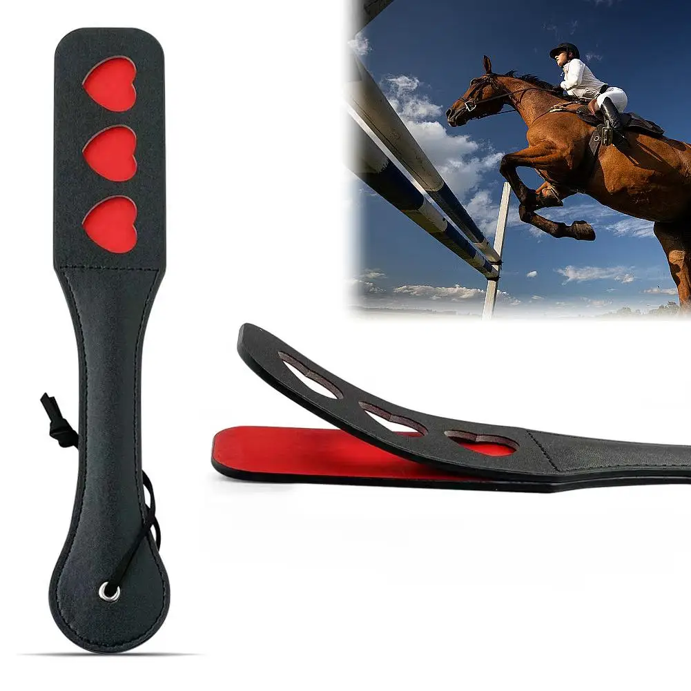 Maniglia morbida portatile Equitazione Paddle Gioco in pelle PU Cavallo Antiscivolo Frusta Strumenti Pratica Cavallo all'aperto S5C7
