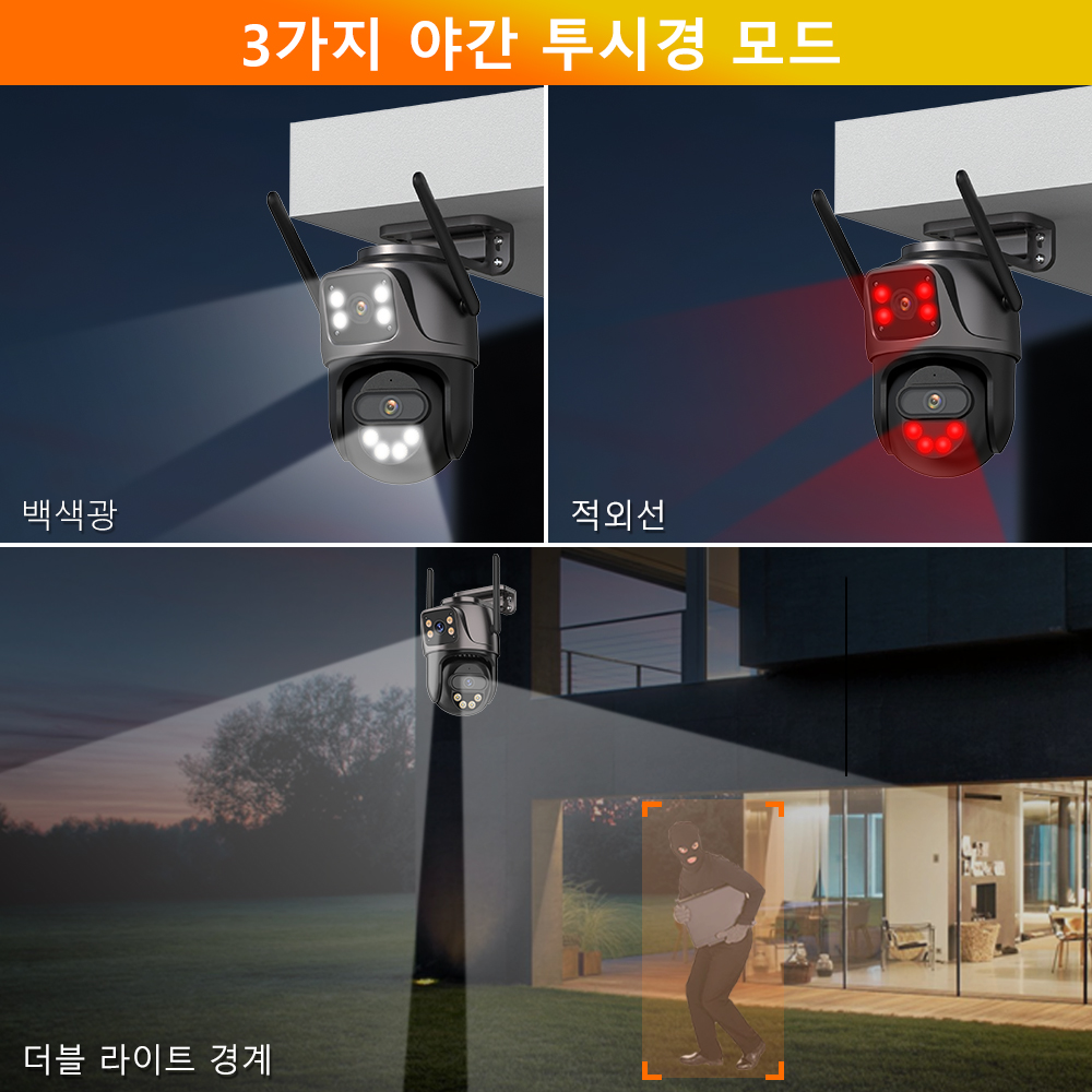 IP 카메라 6K 9MP HD WiFi 야외 카메라 8x 줌 3 렌즈 듀얼 스크린 홈 보안 PTZ 카메라 6MP 비디오 감시 iCSee