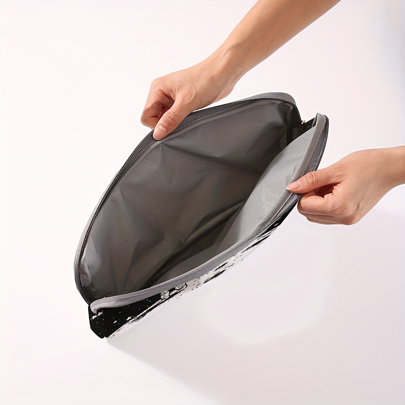 One piece set, two styles, astronaut patterned laptop bag and briefcase, suitable for 14 inch laptops