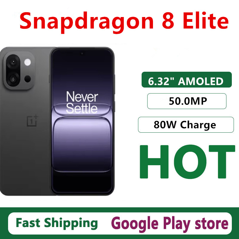 Китайская версия разблокированного мобильного телефона OnePlus 13T 5G 6,32 дюйма OLED Snapdragon8 Elite 50MP задняя камера NFC 80 Вт SuperVOOC 6260 мАч