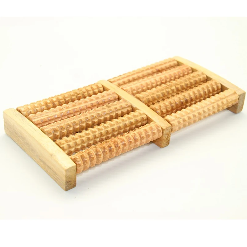 Dual Holz Fuß Fuß Massage gerät Walze lindert Planta rfasziitis Fersen bogen Schmerz Stress abbau & Entspannung Geschenk Werkzeug Produkt