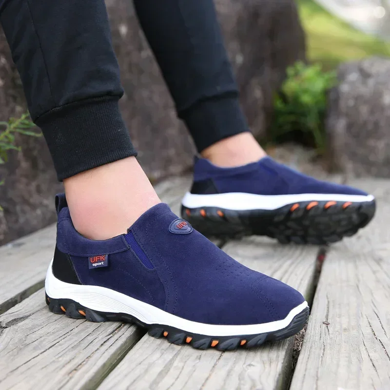 2023 novo ao ar livre caminhadas acampamento luz correndo jogging sapatos esportivos casuais masculinos antiderrapantes mocassins caminhadas sapatos tamanho grande 38-50