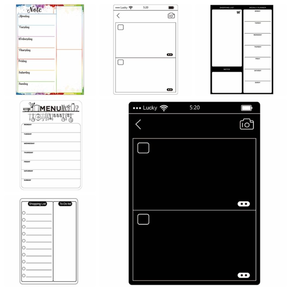 Magnetic Daily Weekly Monthly Planner Calendar Schedule TO DO LIST Whiteboard Fridge Sticker Message Note Menu