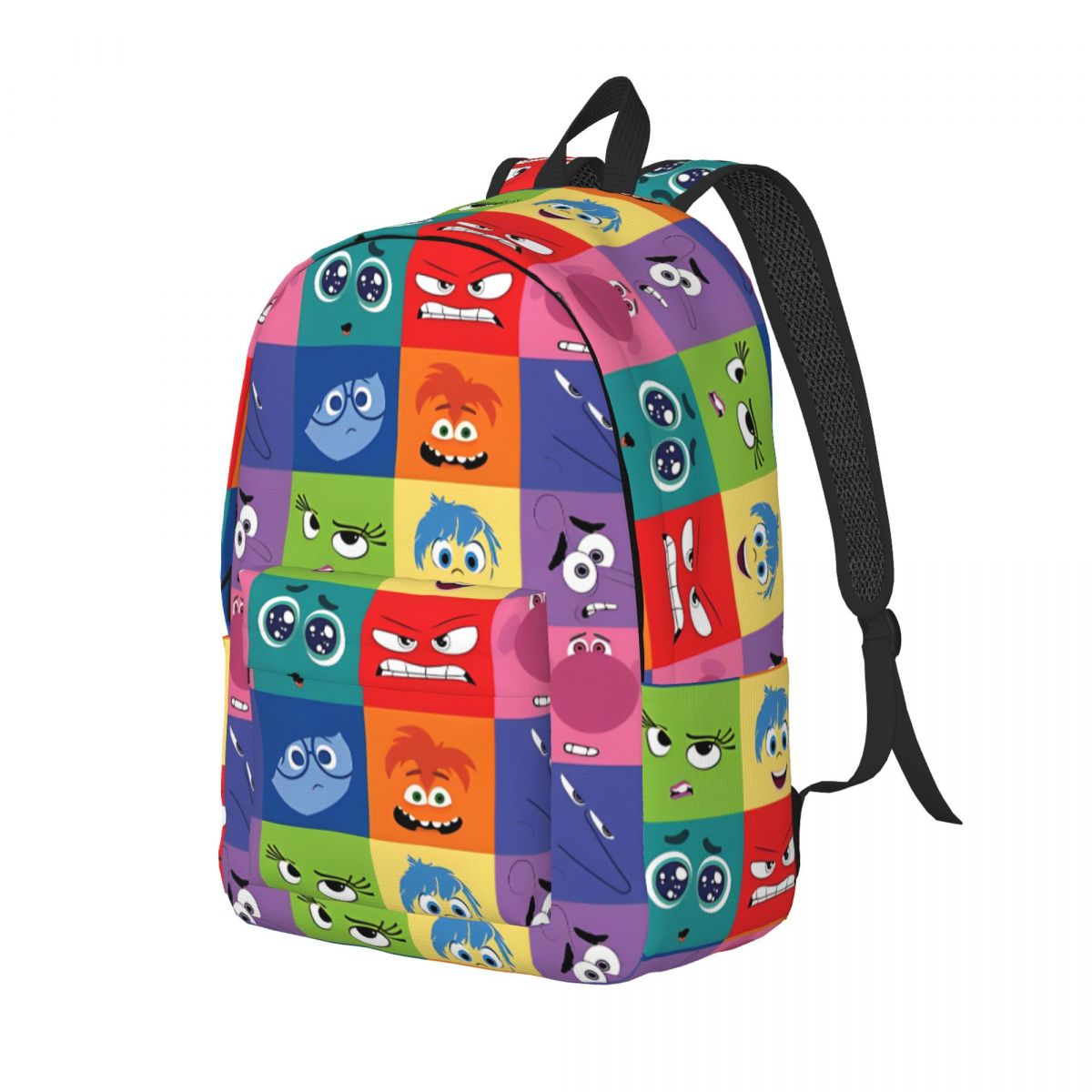 Inside Out Character Face Backpack for Kindergarten Primary School Student Cartoon Bookbag Boy Girl Kids Daypack Gift