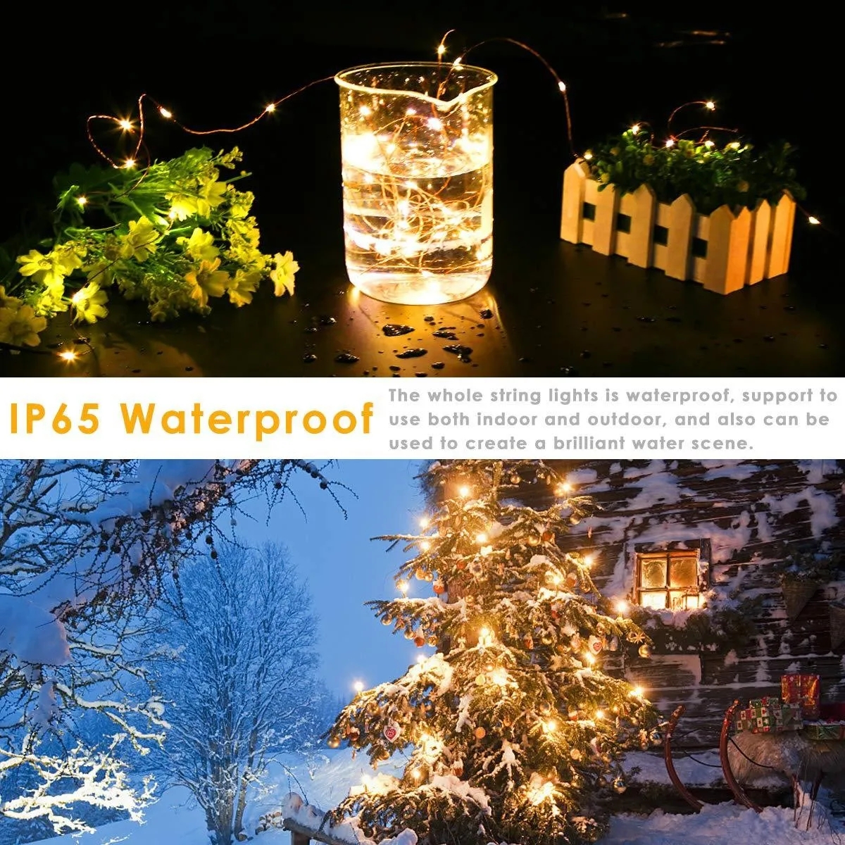 USB LED String Light 5 M/10 M/20 M/30 M 8 โหมดรีโมทคอนโทรลไฟ Fairy garlands งานแต่งงานคริสต์มาสโคมไฟตกแต่งวันหยุดใหม่ปี