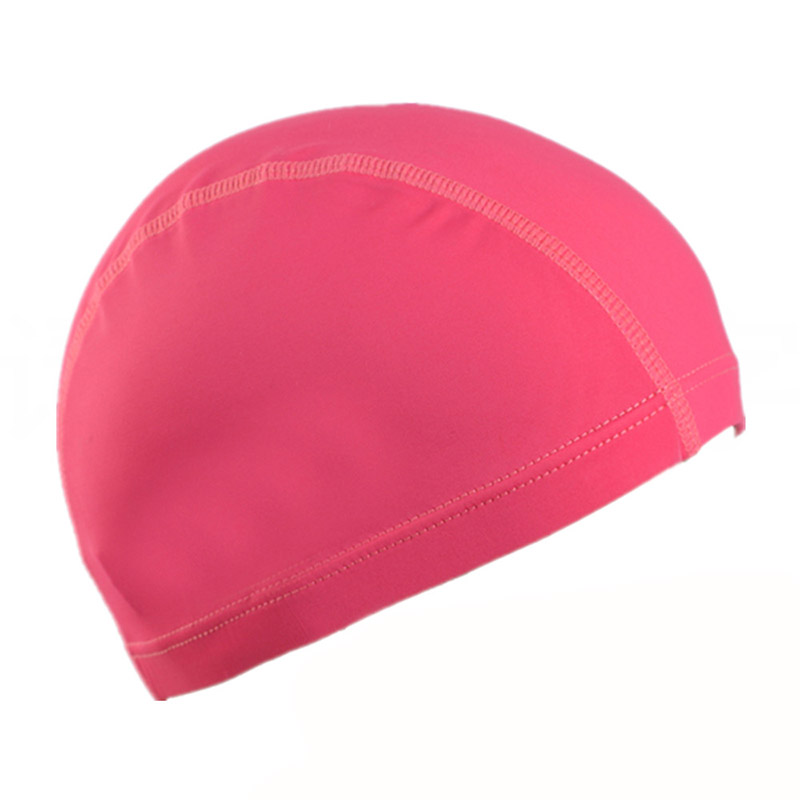 Gorros de baño ultrafinos, gorros de natación cómodos de tamaño libre para hombres y mujeres, gorro de natación de pelo largo con protección para los oídos de nailon elástico