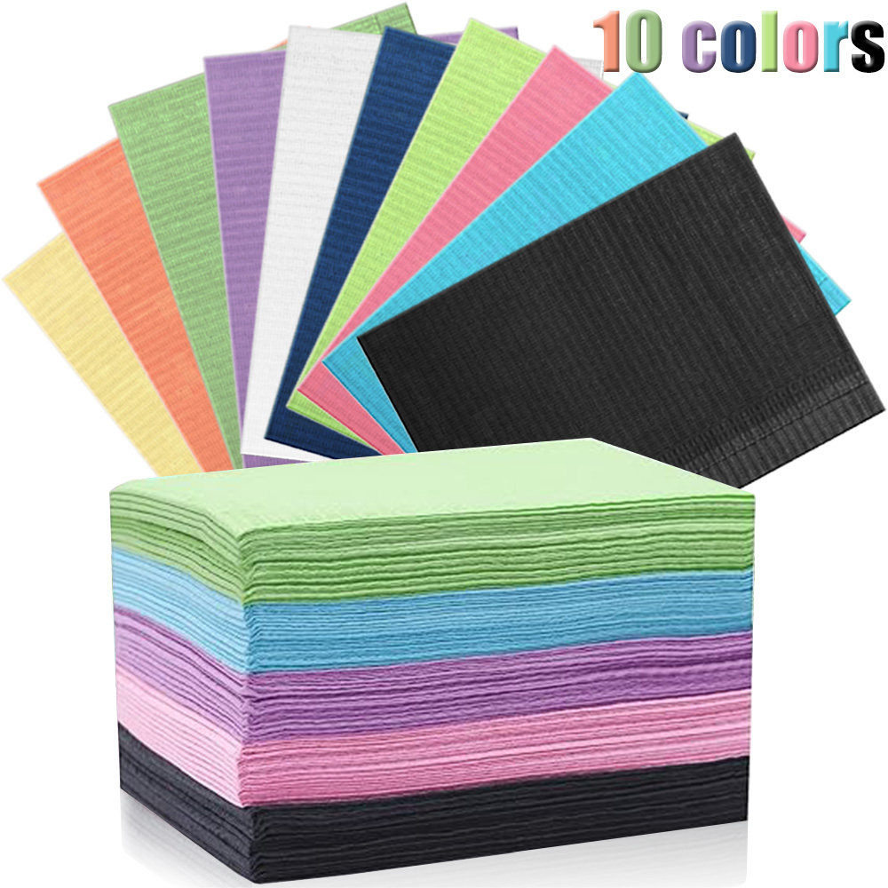 125/50/15 шт одноразовые чистящие салфетки для татуировок для ногтей цветные водонепроницаемые чехлы для столов для татуировок стоматологические нагрудники аксессуары для татуировок