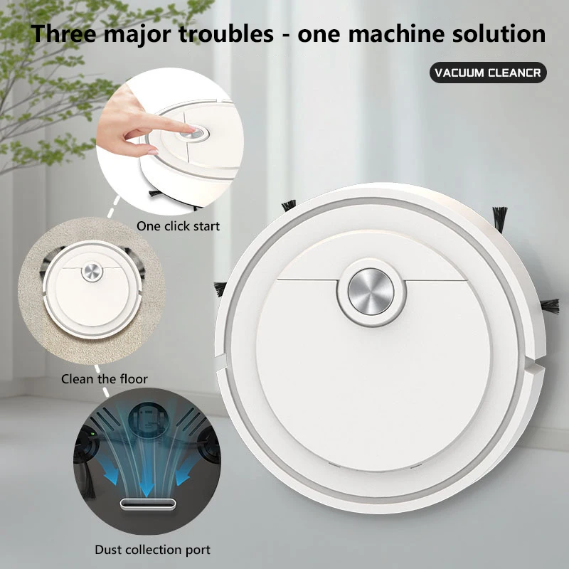 Xiaomi 3-in-1 Scan Drag Suction Intelligent Sweeping Robot Wide Range Dust Pet Hair Cleaner Rechargeable Fully Automatic Vacuum