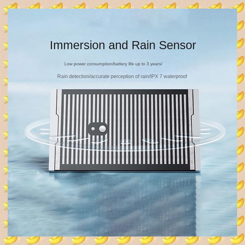 A45U Water Leak Sensor Flood And Rain Detector IPX7 Waterproof 3 Sensitivity Settings For Home Security Works