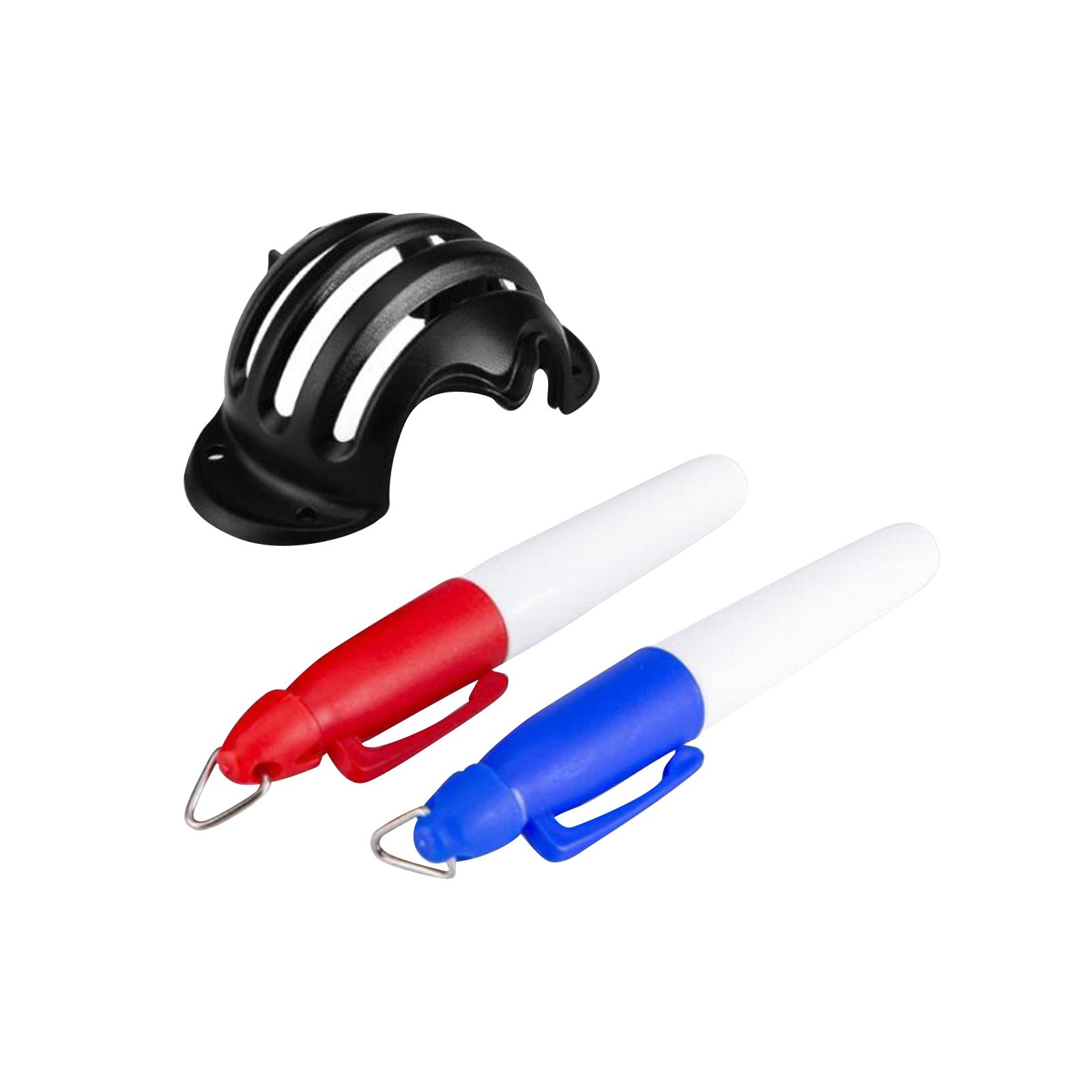 Golf Ball Marker Alignment Tool with 2 Pens Stencil Line Template Tool for Putter Men Straight Lines Supplies Accessories