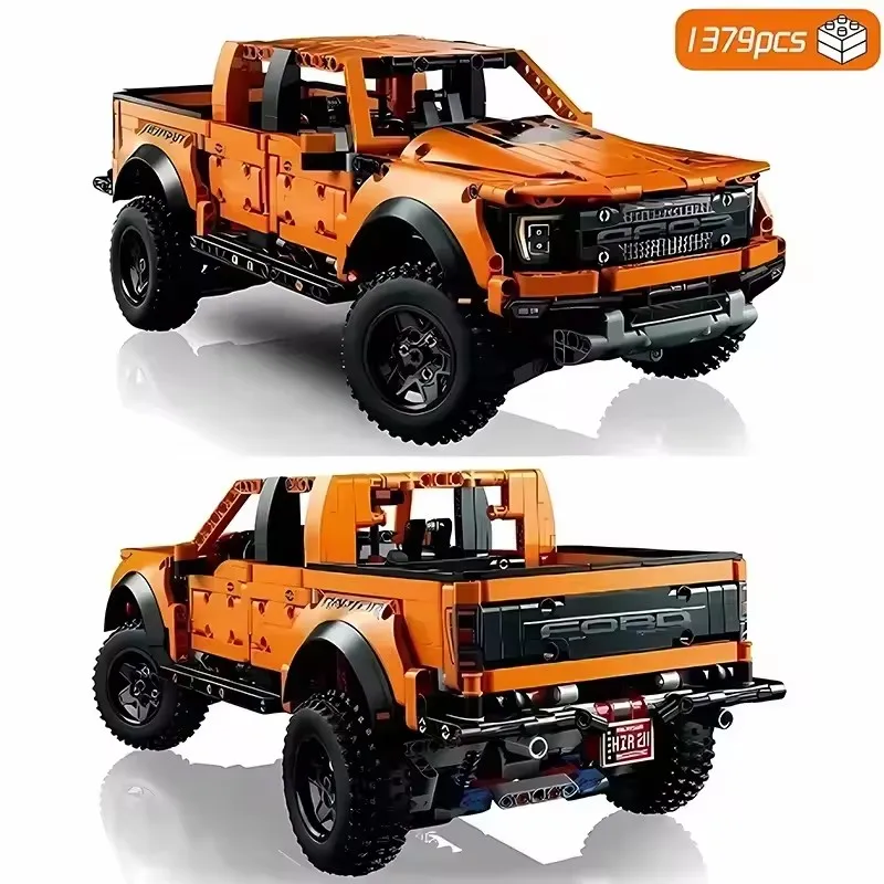 Technischer 42126 1:10 F-150 Pickup Truck Sportwagen Baustein Set Muskelfahrzeug Modell Spielzeug für Kinder Geschenk
