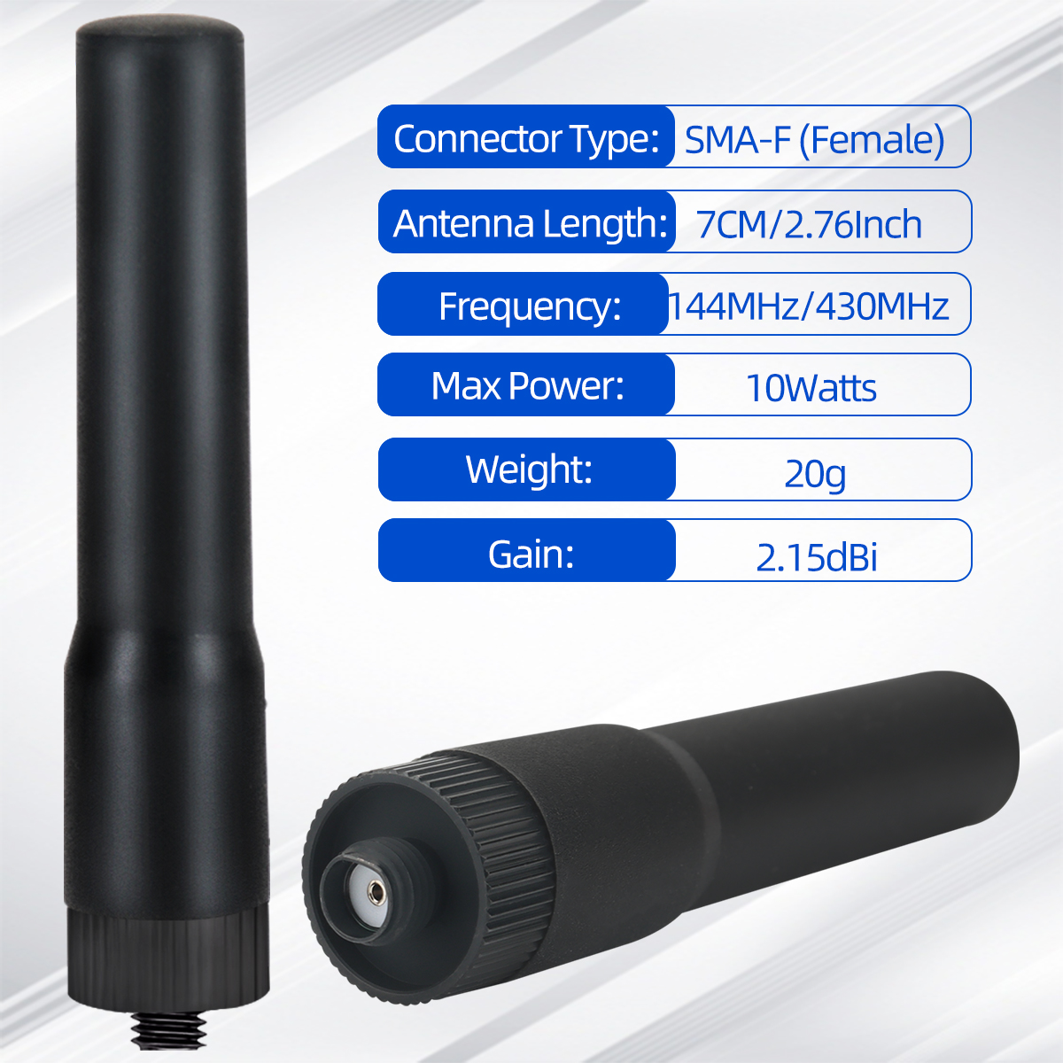 ABBREE SF-20 Mini Weiche Antenne Dual Band VHF UHF SMA-Buchse Für Baofeng UV-32 UV-5RUV-21 PRO Quansheng UV-K5 8 Walkie Talkie