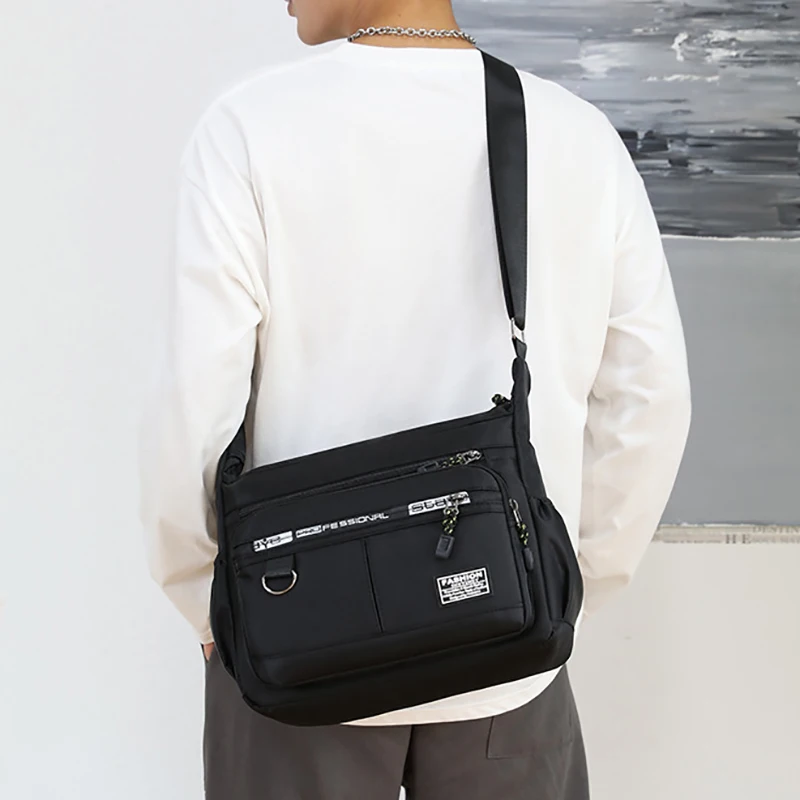 Borsa a tracolla Oxford di design Borsa a tracolla di lusso a tracolla singola con tasca multistrato casual da uomo di grande capacità