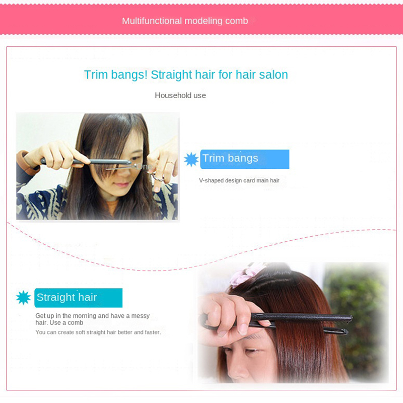 Pente alisador de cabelo para mulheres, cabeleireiro, ferramenta suave, pinças, ferramentas de estilo, escova, alisador, útil, 1pc