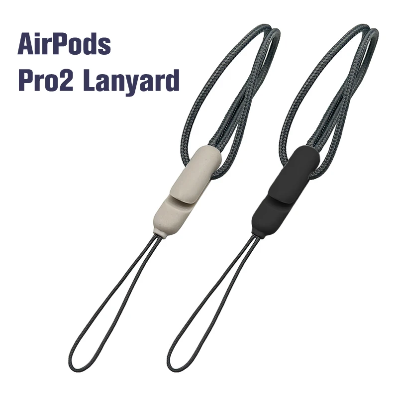 1 szt. Na etui zagubiona lina na etui Airpods Pro 2. Generacji zmywalne paski zapobiegające upadkowi etui z funkcją ładowania smycz
