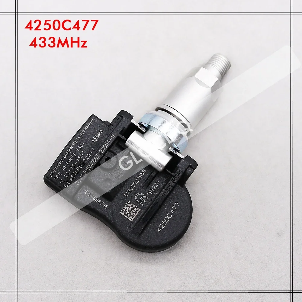 4 個車のタイヤ空気圧モニターセンサー TPMS 4250C477 三菱 ASX ランサーアウトランダーランサー ASX I-MIEV 433MHz