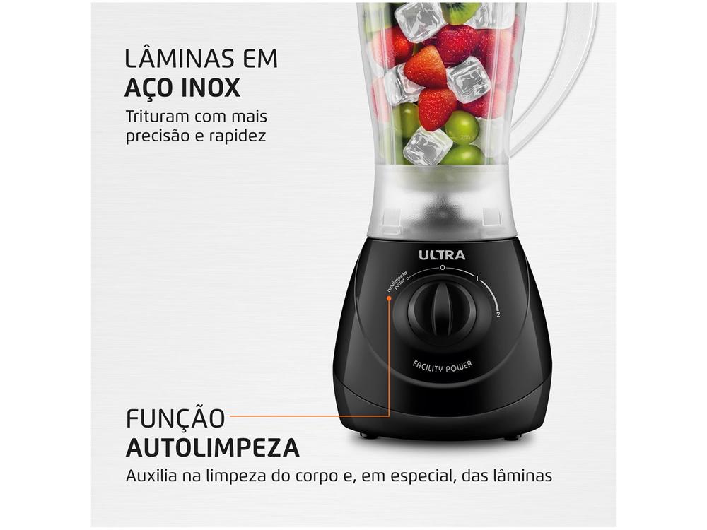 Liquidificador Mondial Ultra Facility Power 2 Velocidades 550W Preto - 110V