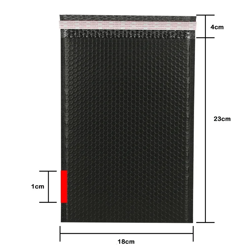 50/100 Pcs Black Bubble Packaging Envelope Mailing Envelopes Mailer Poly Envelope for Shipping Self Seal Bubble Bags Padding
