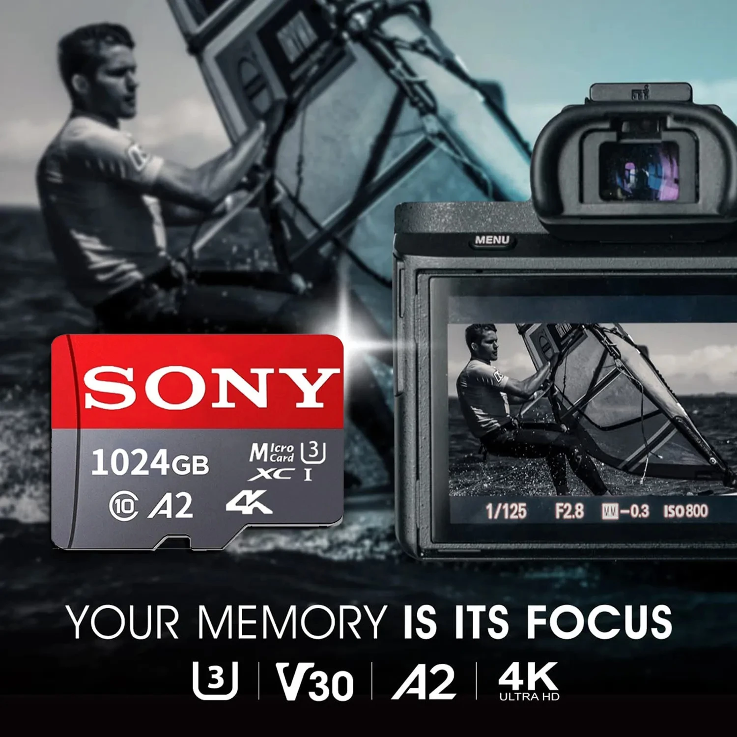 SONY Micro TF SD Card 128GB SD Memory Card 256GB 512GB A2 U3 V30 Memory Cards 170MB/S  High Speed 4K For Steam Deck/Drone/Camera