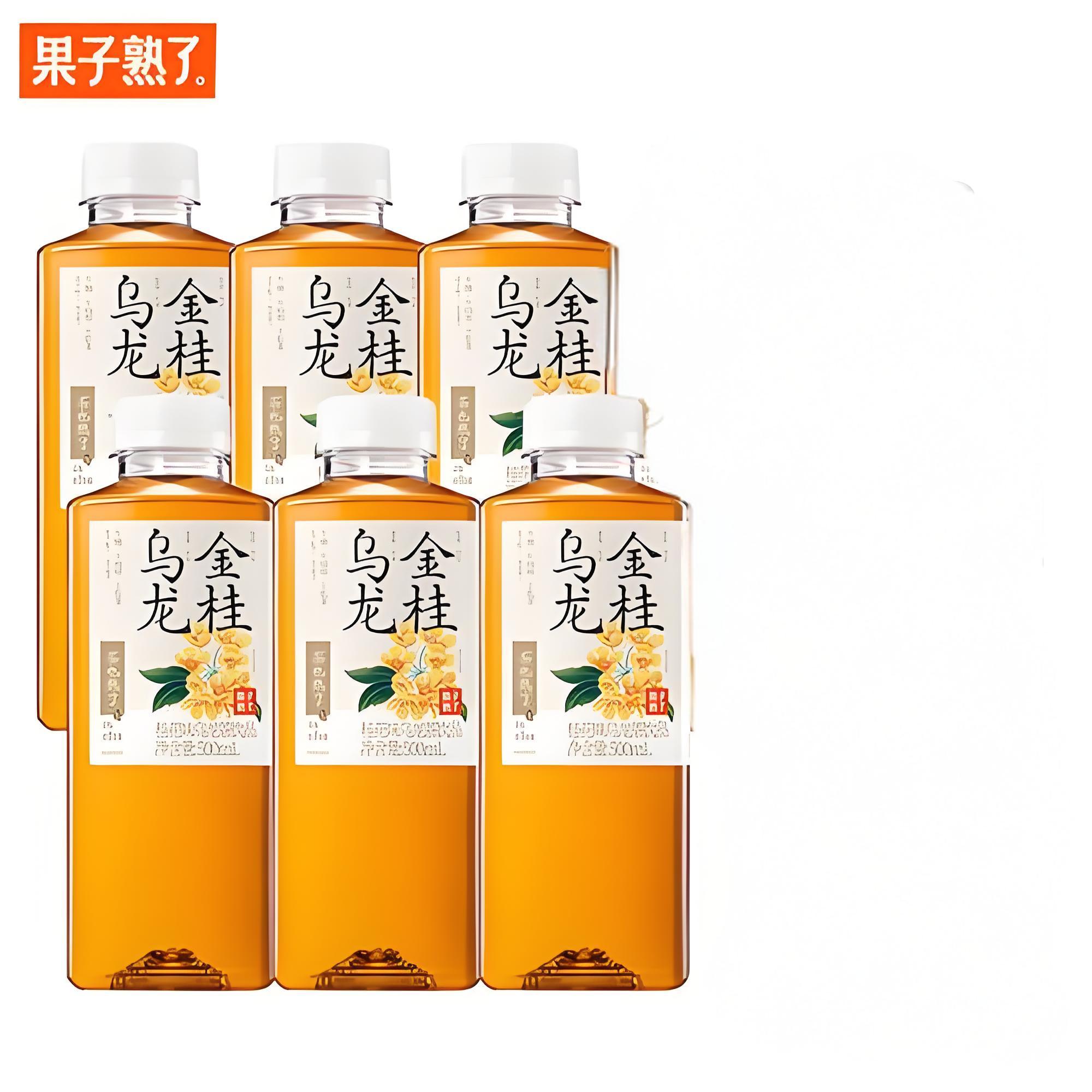 Guozishule, Osmanthus Oolong Tea, Pack of 6, 500ml/bottle