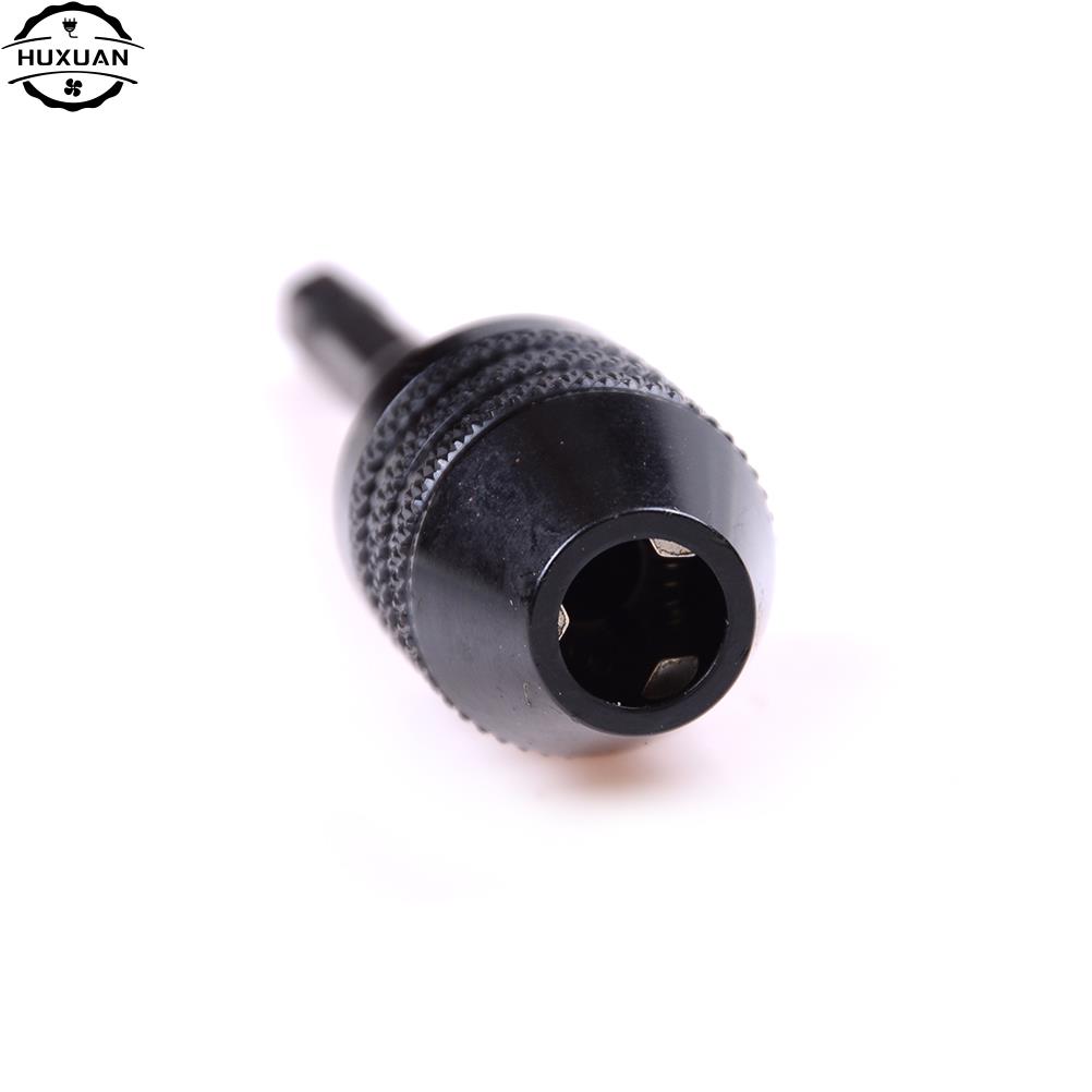 Mới Móc Khóa Mũi Khoan Chuck Tua Vít Tác Động Điều Khiển Bộ Chuyển Đổi 1/4 "6.35Mm Chuôi Lục Giác Khoan Dụng Cụ Điện Đen 0.3-6.5Mm
