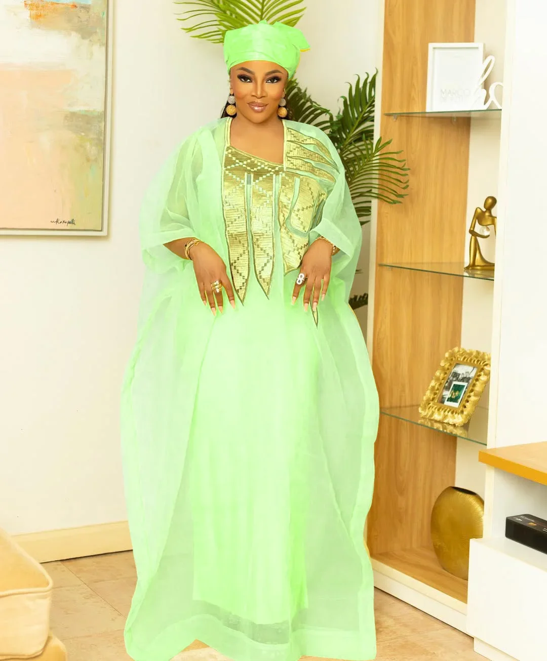 Afrikaanse kleding voor dames Abaya borduurwerk Plus size elegante feestjurk