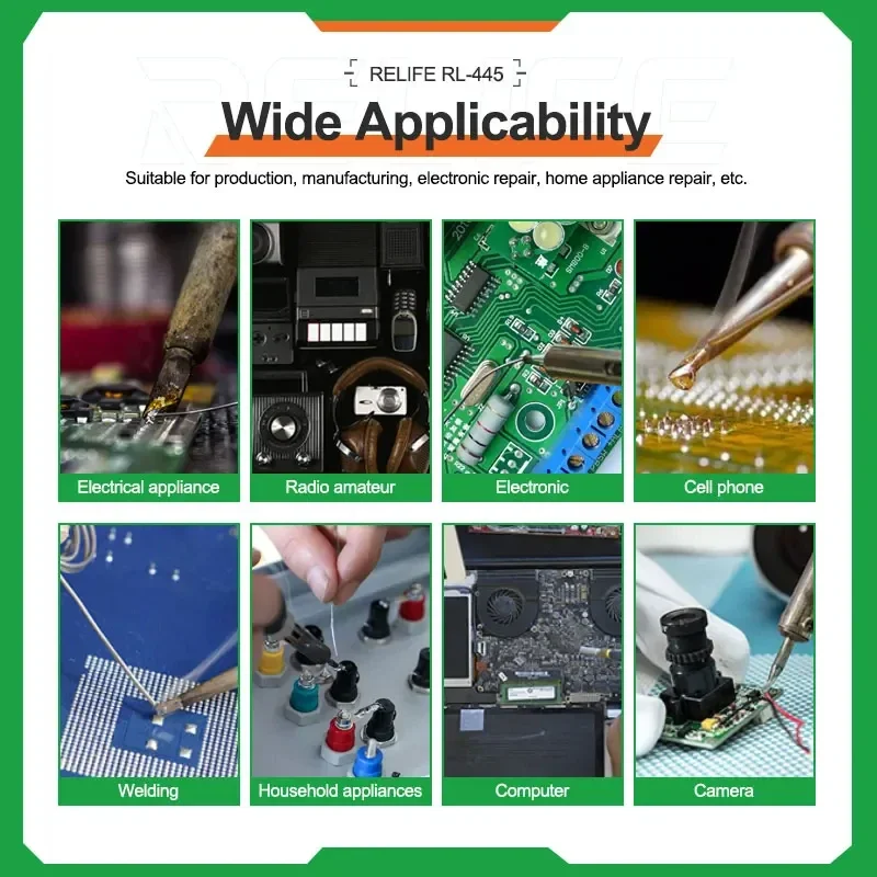 RELIFE RL-445 High Purity Solder Wire Rosin Core Tin Wire Various Electronic Soldering Welding Tools 0.3/0.4/0.5/0.6mm 25g