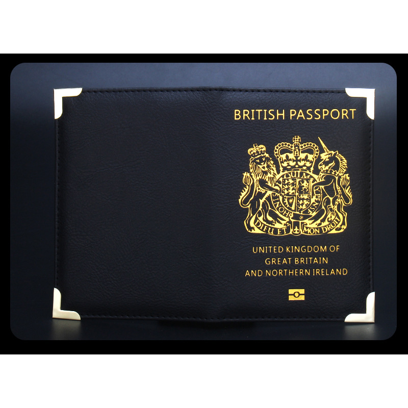 Reino unido mulheres homens capa de passaporte de viagem caso de passaporte de couro do plutônio para o reino unido grande-bretanha britânico titular do cartão carteira