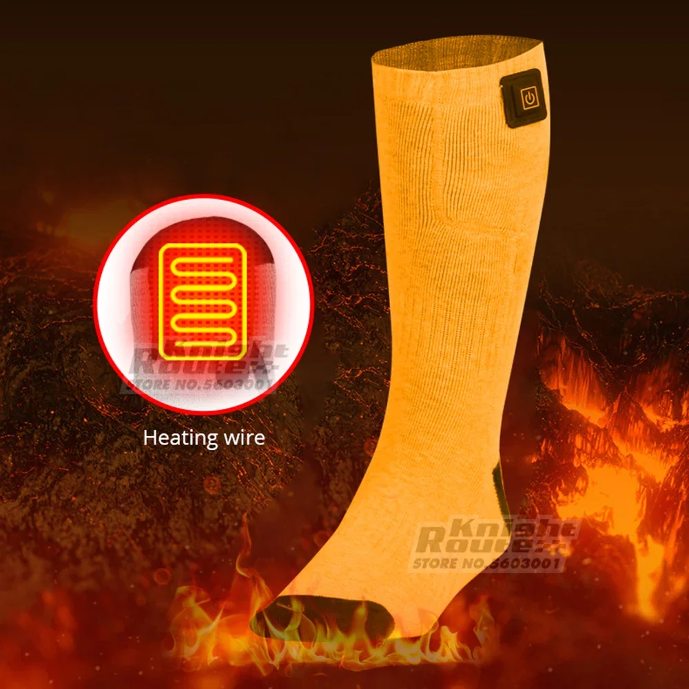 Meias térmicas aquecidas elétricas para homens e mulheres, 5000mAh, APPControl, Foot Warmer, febre, aquecimento, quente, ao ar livre, caminhadas, esqui, inverno