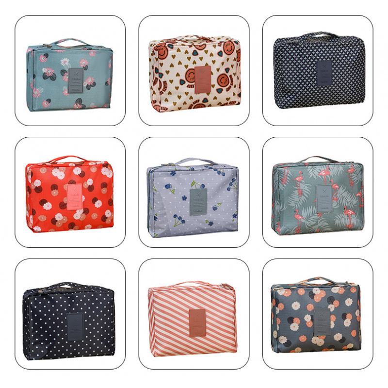 Waterproof Makeup & Toiletries Travel Bag for Women - Portable Cosmetic Organizer