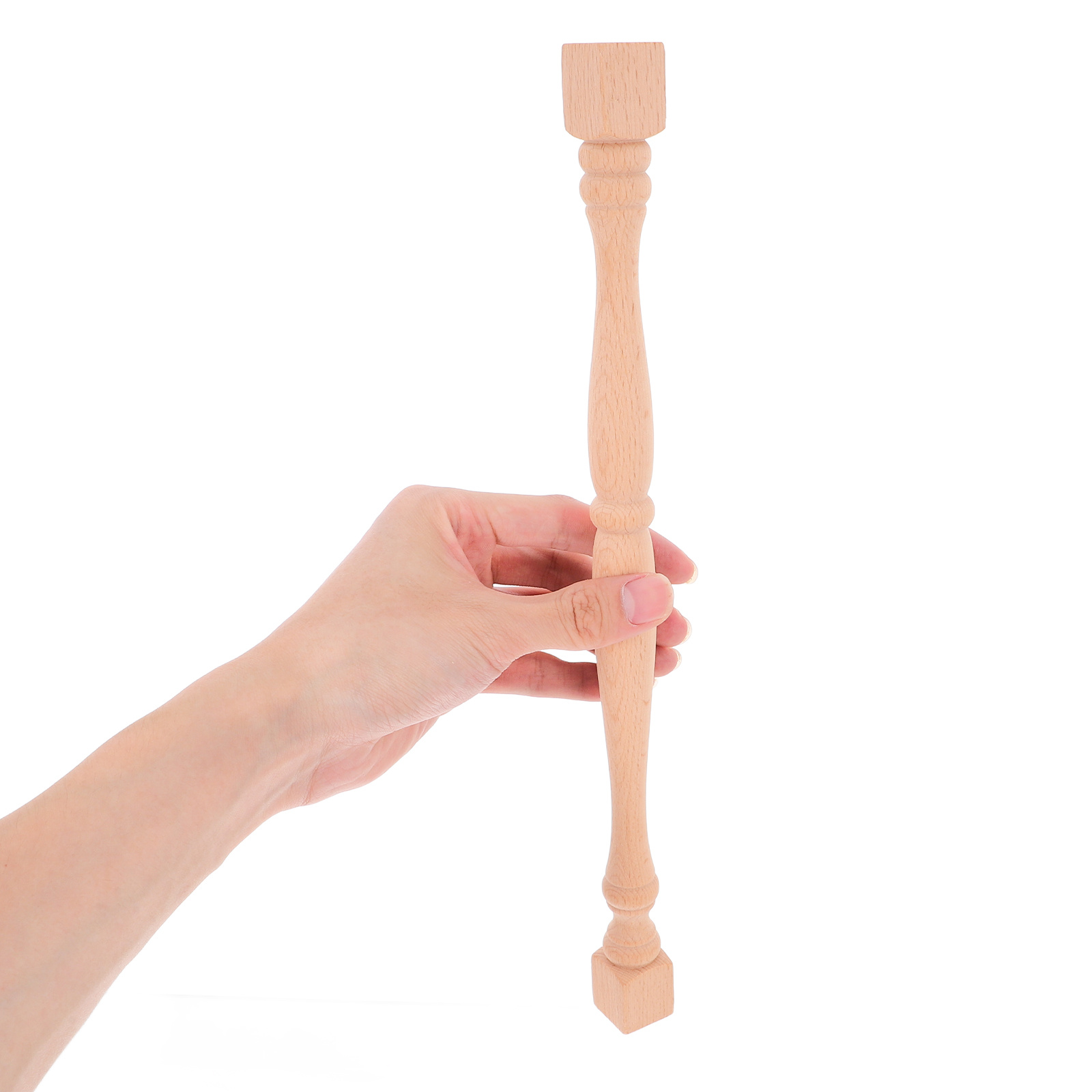 Solid Wood Baluster Spindles Unfinished Wooden Post For Staircase Indoor Deck Railing Cabinet Support Carving Spindle Home