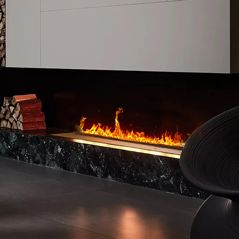Lareira atomizada 3d com chama de vapor colorida eco decorativa personalizada névoa inteligente lareira elétrica interna de vapor de água