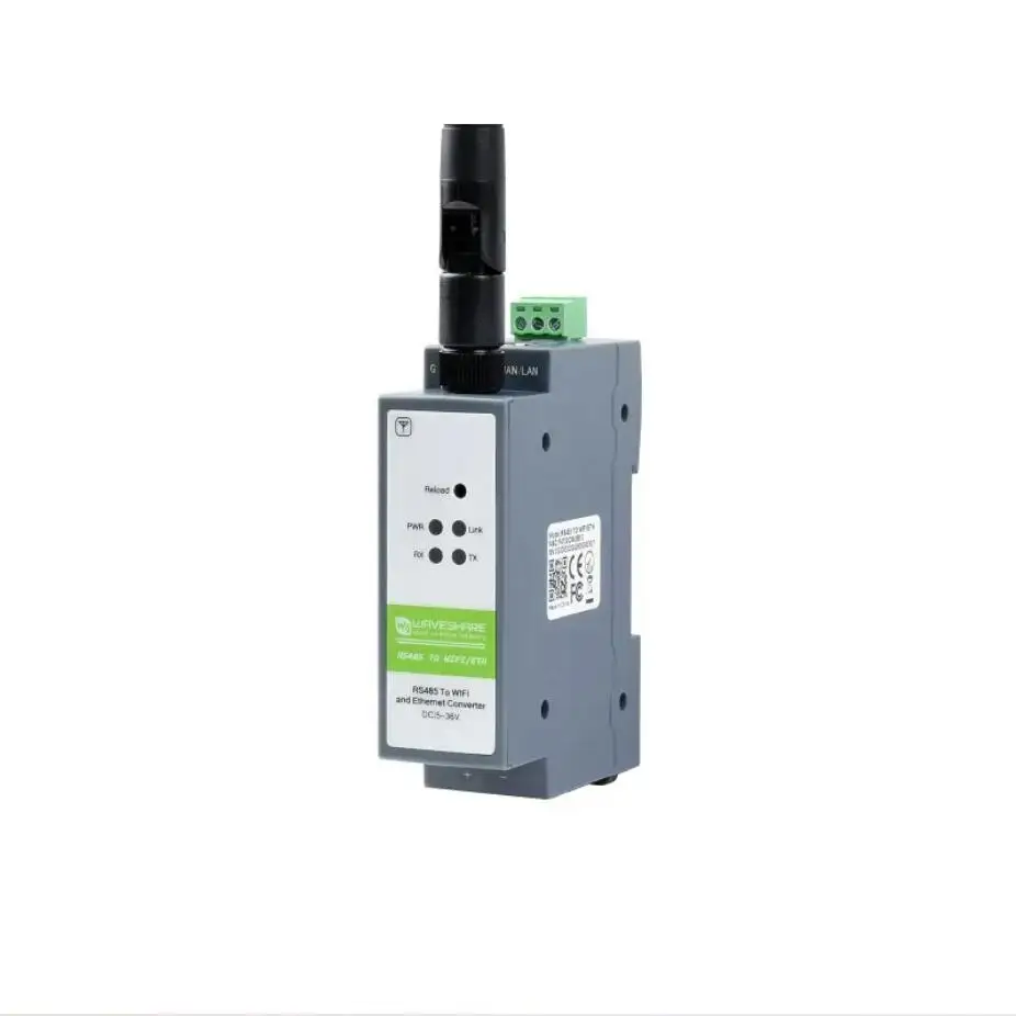 RS485 naar WIFI Ethernet-module Modbus MQTT Gateway seriële server op rail gemonteerd