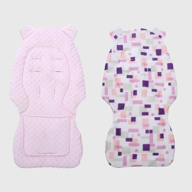 Kinderwagen Zitkussen Katoen Baby Dubbelzijdig Zitkussen Dikke Warme Universele Kinderwagen Matras Mat Kinderwagen Accessoires