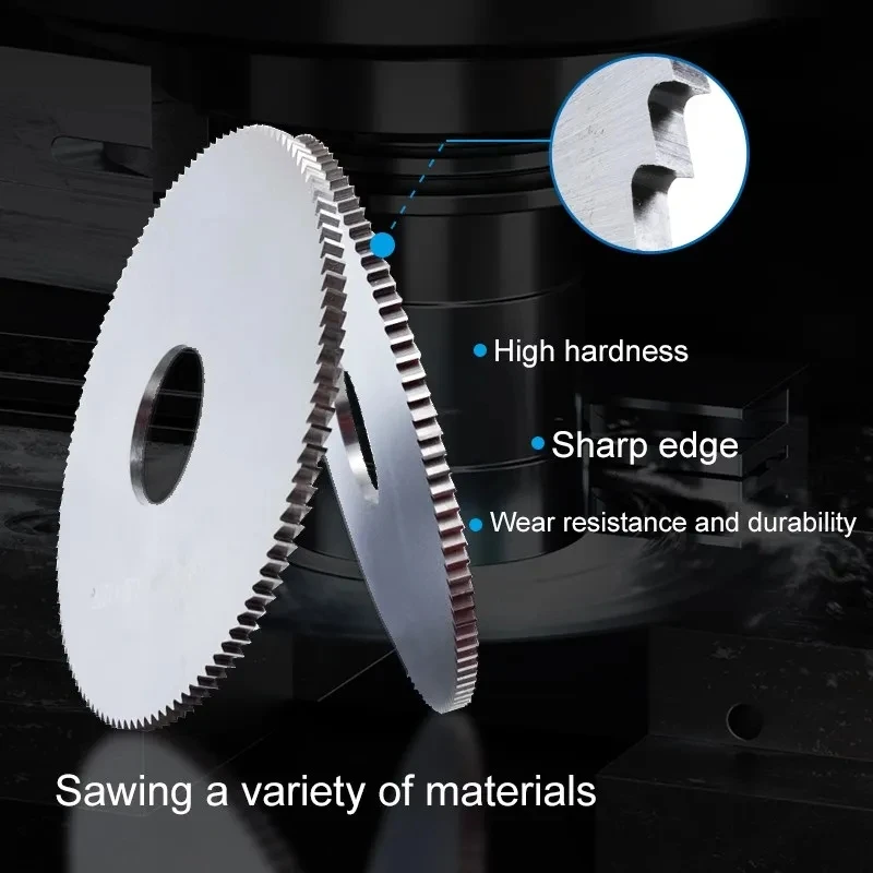 Lame de scie à refendre et à rainurer 40/60/63mm, disque de coupe circulaire en acier HSS pour Machine à refendre CNC, outil de coupe en métal, acier et PVC