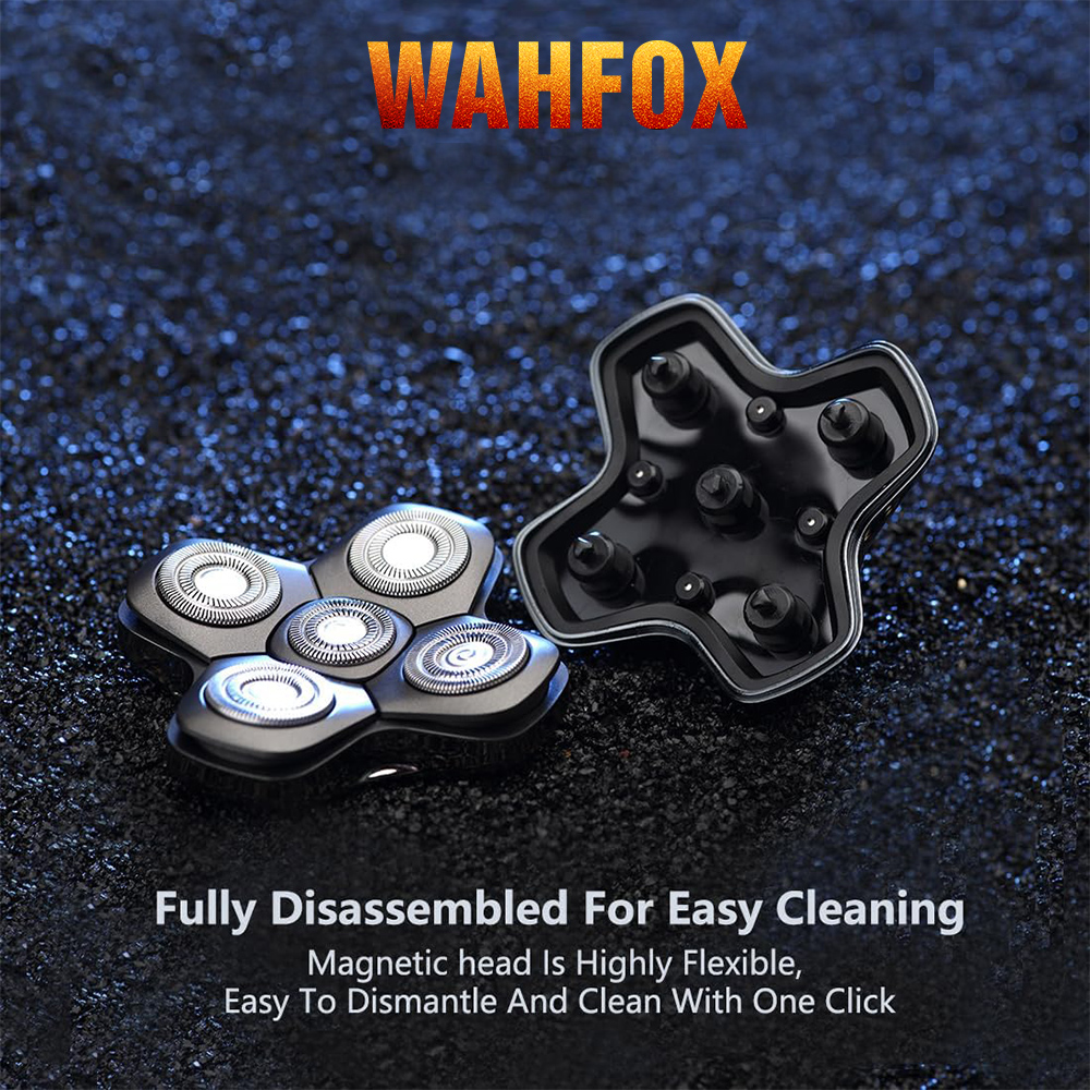 WAHFOX Shaver Replacement heads for SKULL SHAVER PITBULL head shaver