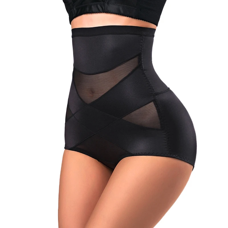 เซ็กซี่ Cross Body Shaper กางเกงเอวสูงผู้หญิงชุดชั้นใน Belly Tummy Control เทรนเนอร์ Shapewear ชุดชั้นในกระชับสัดส่วน
