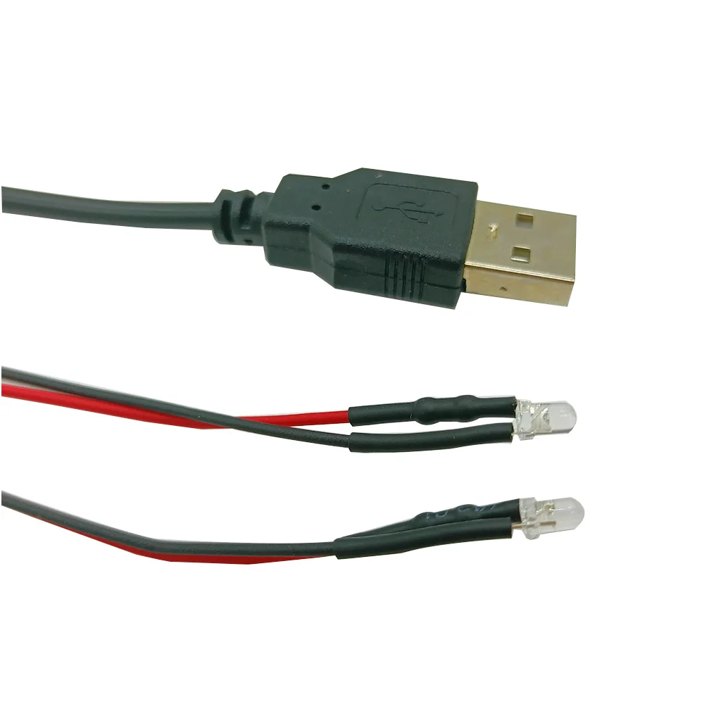 USB-Anschluss mit Kabel, Licht, LED-Modell, Lichtgruppe, Atmosphäre, kleines Nachtlicht, manuelle Lichtquelle, Rot, Grün, Blau, Gelb, Weiß