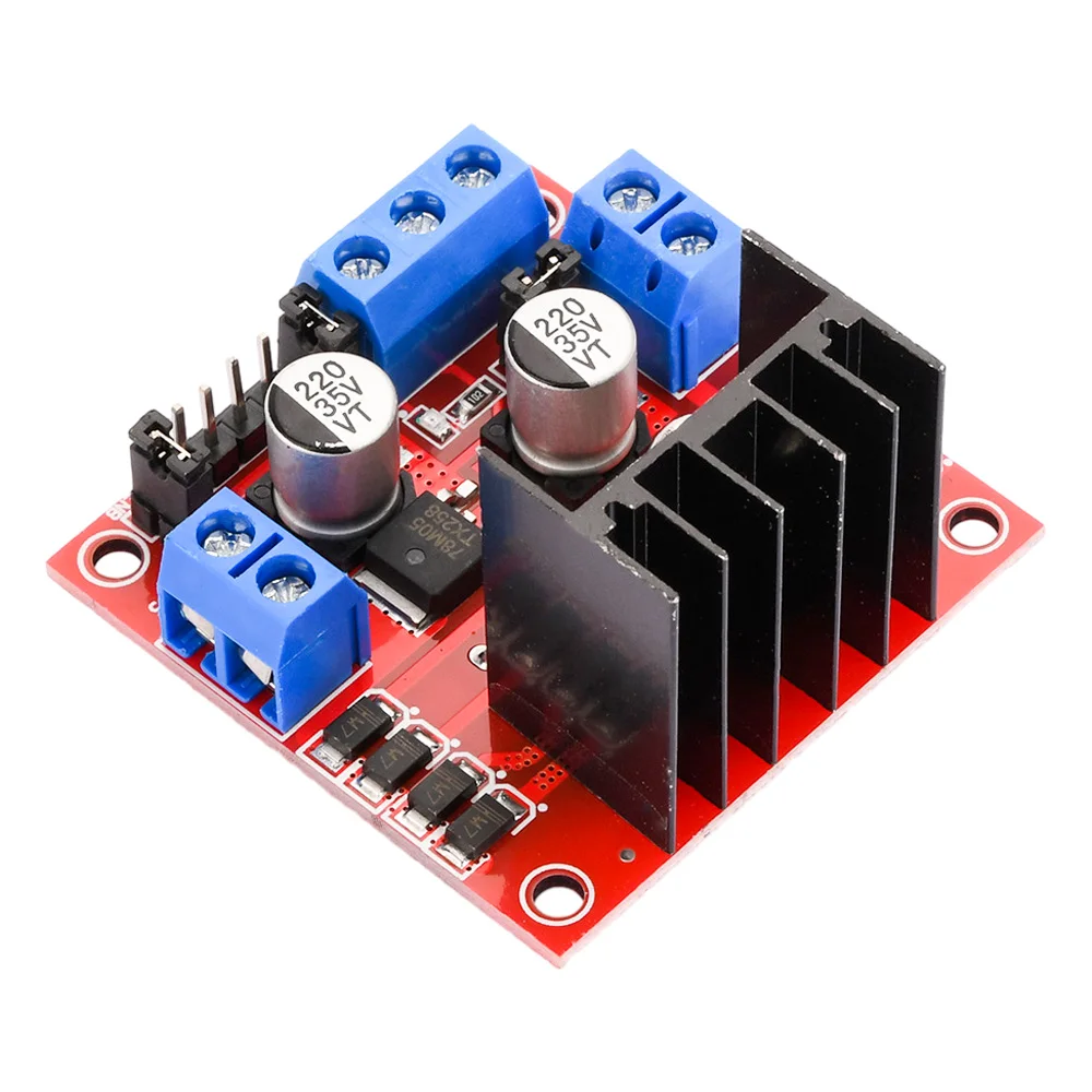 L298N Dual H Bridge DC Motor Stepper papan pengontrol Drive daya tinggi L298 MODUL UNTUK Arduino Motor Stepper Robot mobil pintar