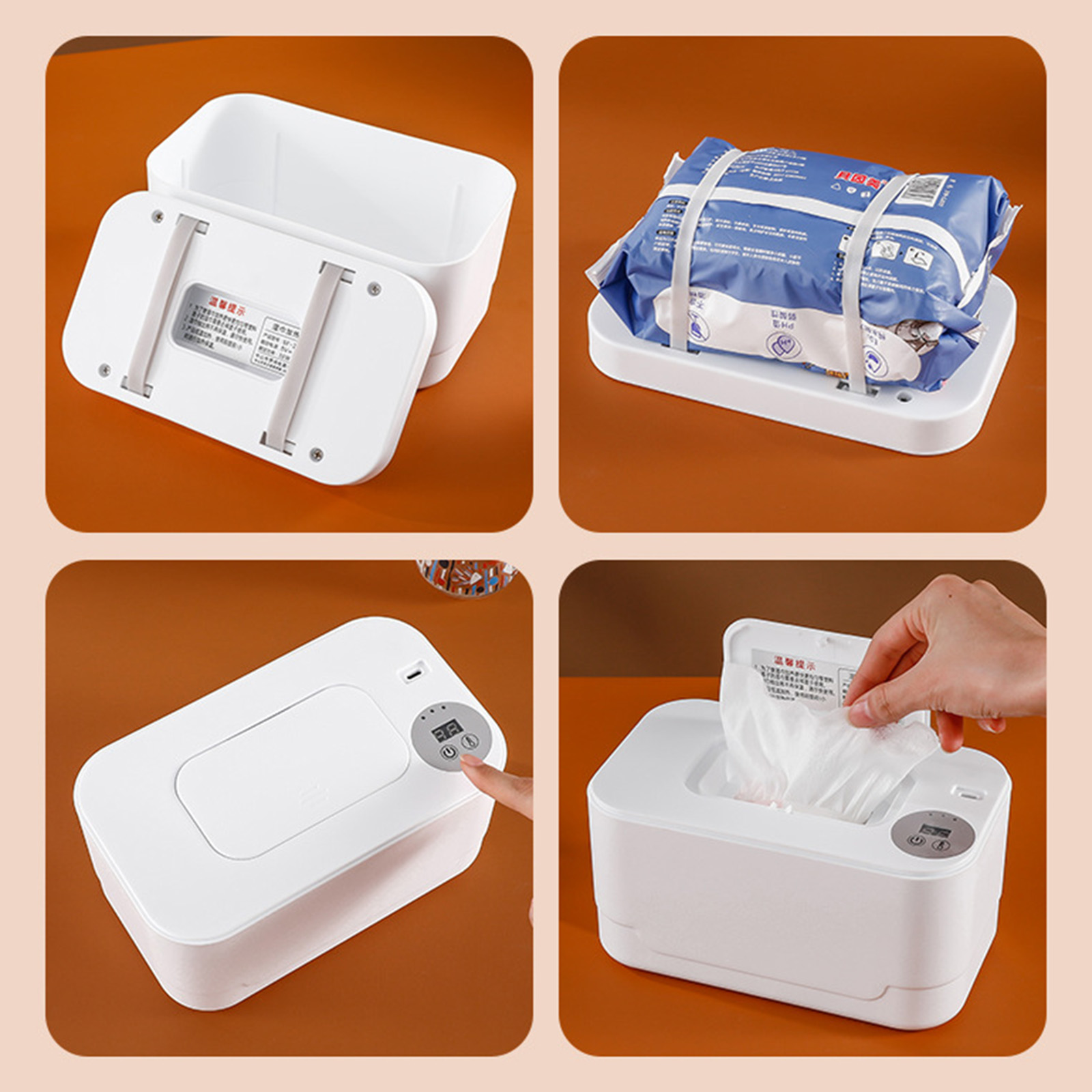 Baby Wipe Heater Baby Wipe Box Thermostat Moisturizing Constant Temperature Warm Paper Towel Machine Portable Insulation
