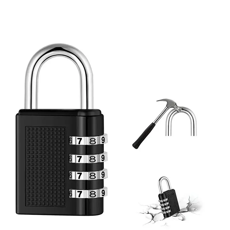 Combination Padlock 4 Digit Password Locks Suitcase Luggage Metal Waterproof Password Padlock for School Locker Gym Locker Gate