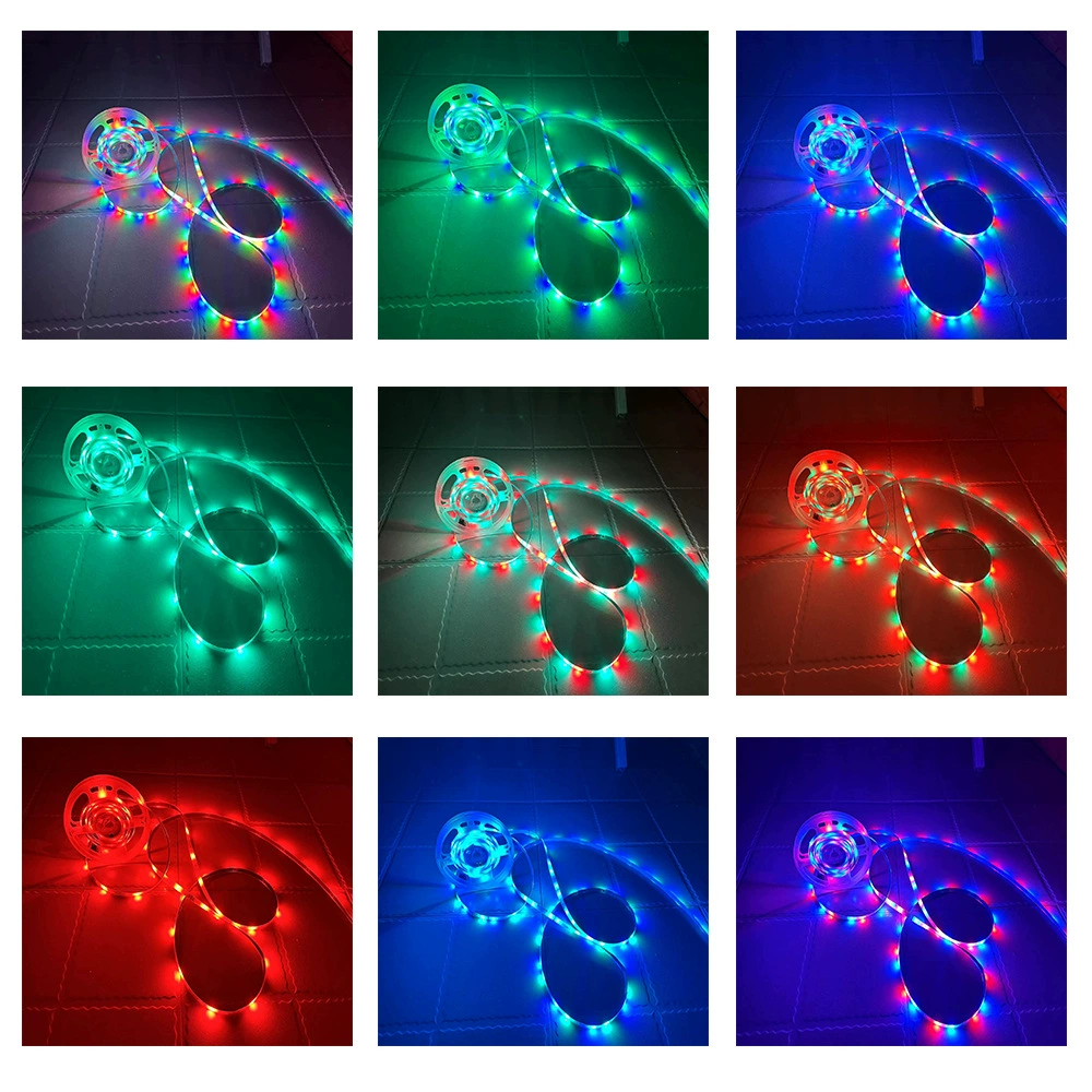 LED Strip Light Bluetooth 3/5/10M SMD5050 5V RGB Lights Flexible LED Lamp Tape Ribbon Self-adhesive TV Desktop Diode Decoration