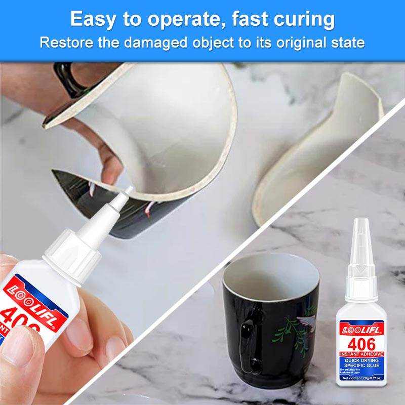 406超粘着剤、速乾性シアノアクリレート超粘着剤、ユニバーサルクイックリペア接着剤は安全で無害です。