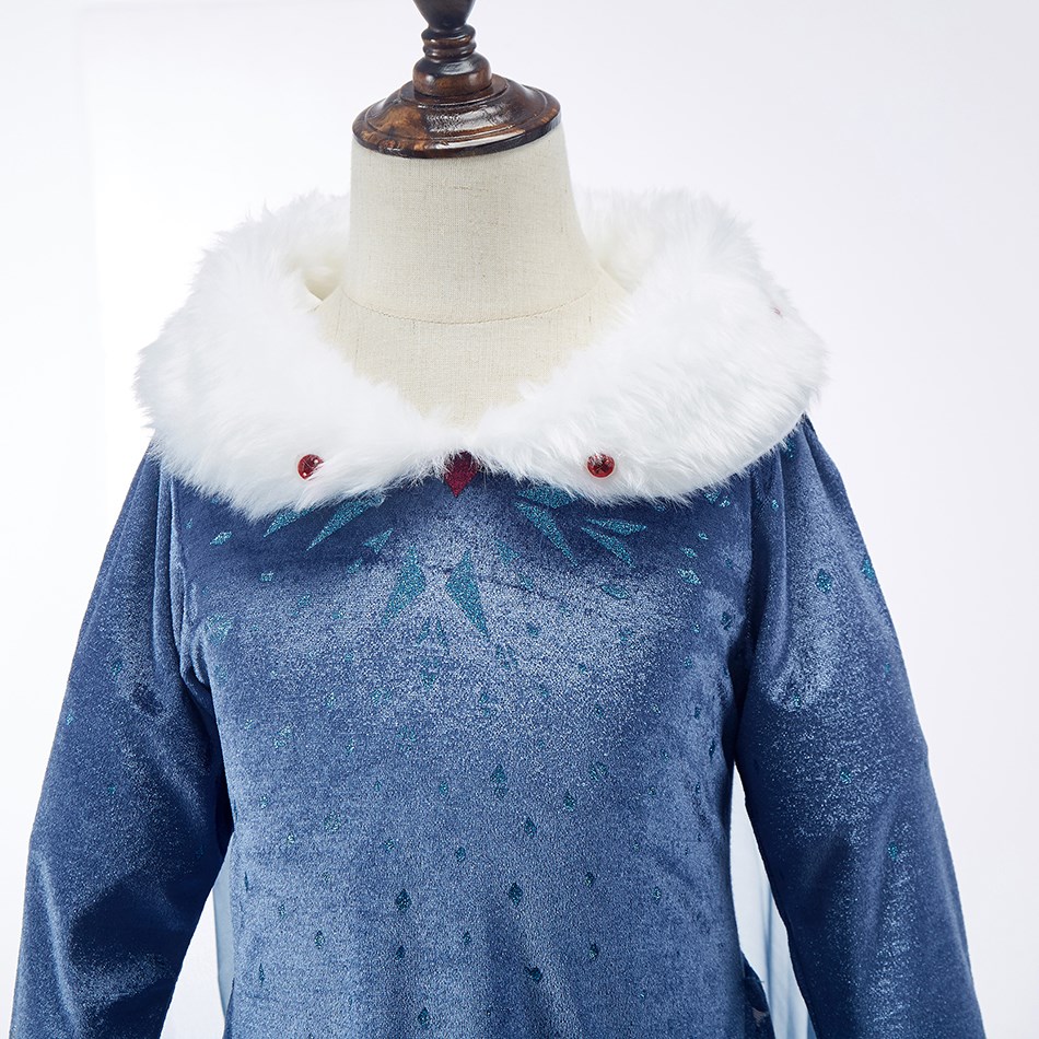 Baby Prinses Jurk Meisjes Elsa Anna Verjaardag Bloemen Kostuum Kinderen Cosplay Avond Lange Mouw Kleding Sneeuwkoningin Bruiloft Fantasie