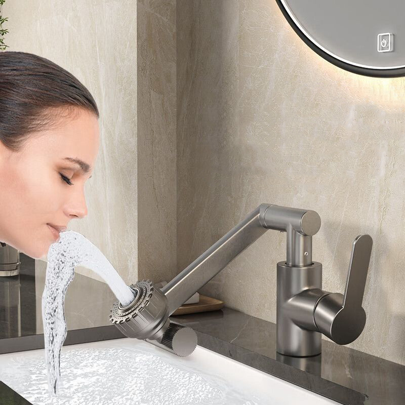 Robinet rotatif universel double Mode bras robotique lavabo cuisine salle de bains chaud et froid ménage bassin lavabo évier