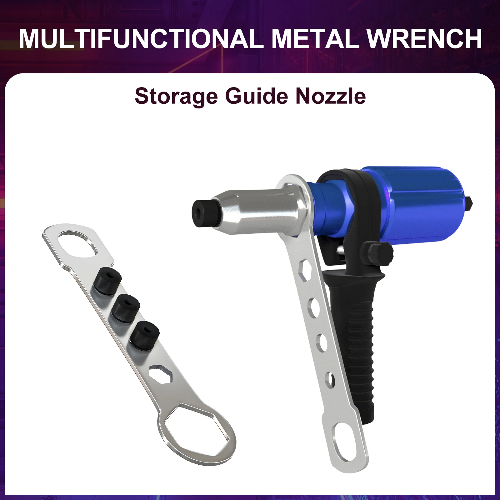 Electric Rivet Pliers Blind Rivet Adapter - Rivet Attachment for Cordless Screwdrivers and Drills Rivet Gun